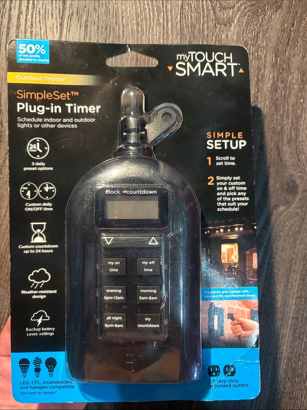 SimpleSet Plug-in Timer - Black